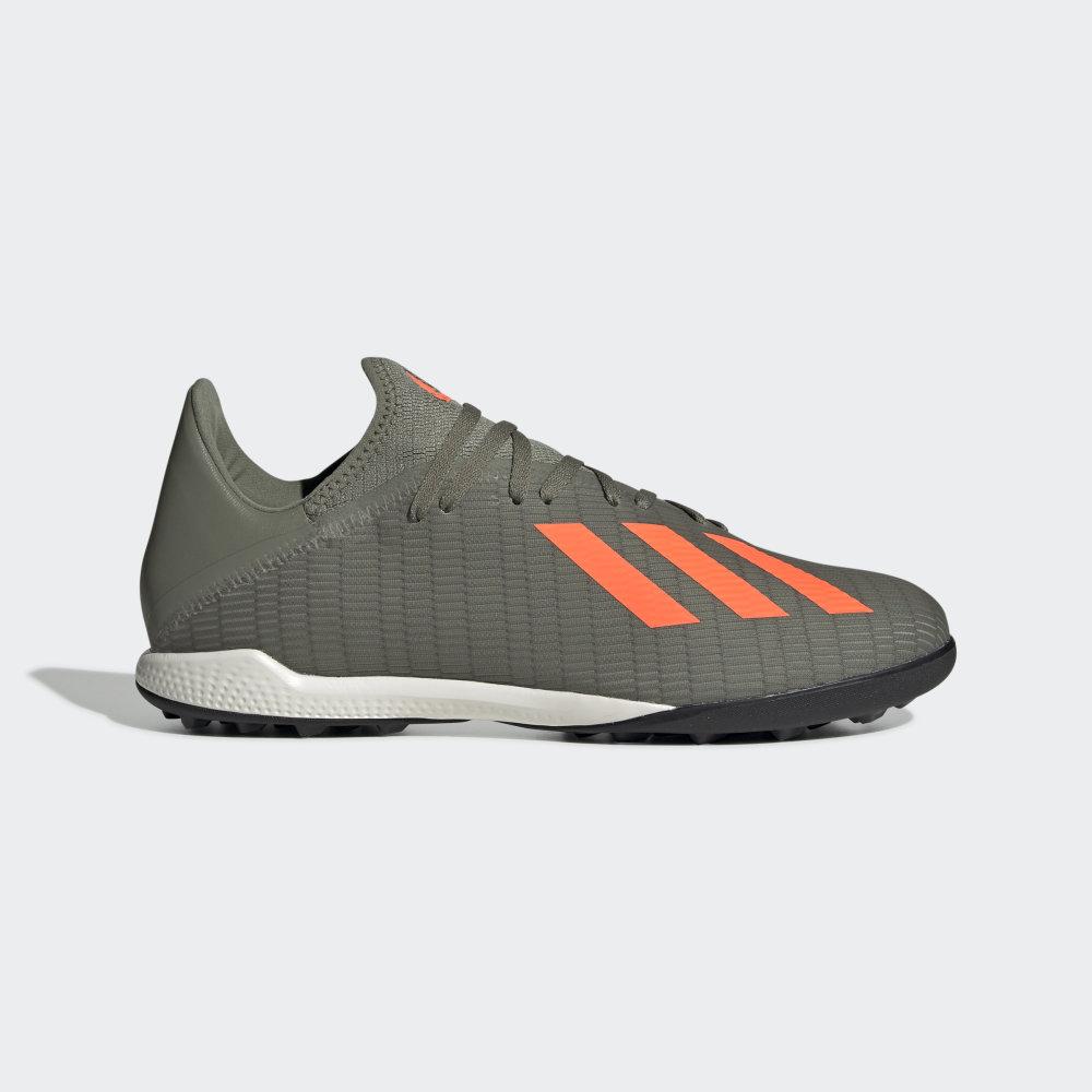 Adidasi Fotbal Adidas X 19.3 Turf Barbati Romania - Verzi/Portocalii/Albi EF8366